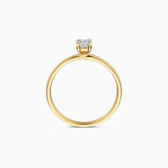 Bagues de fiançailles Blush en or jaune 585/14 carats avec diamants taille laboratoire - LG1020Y