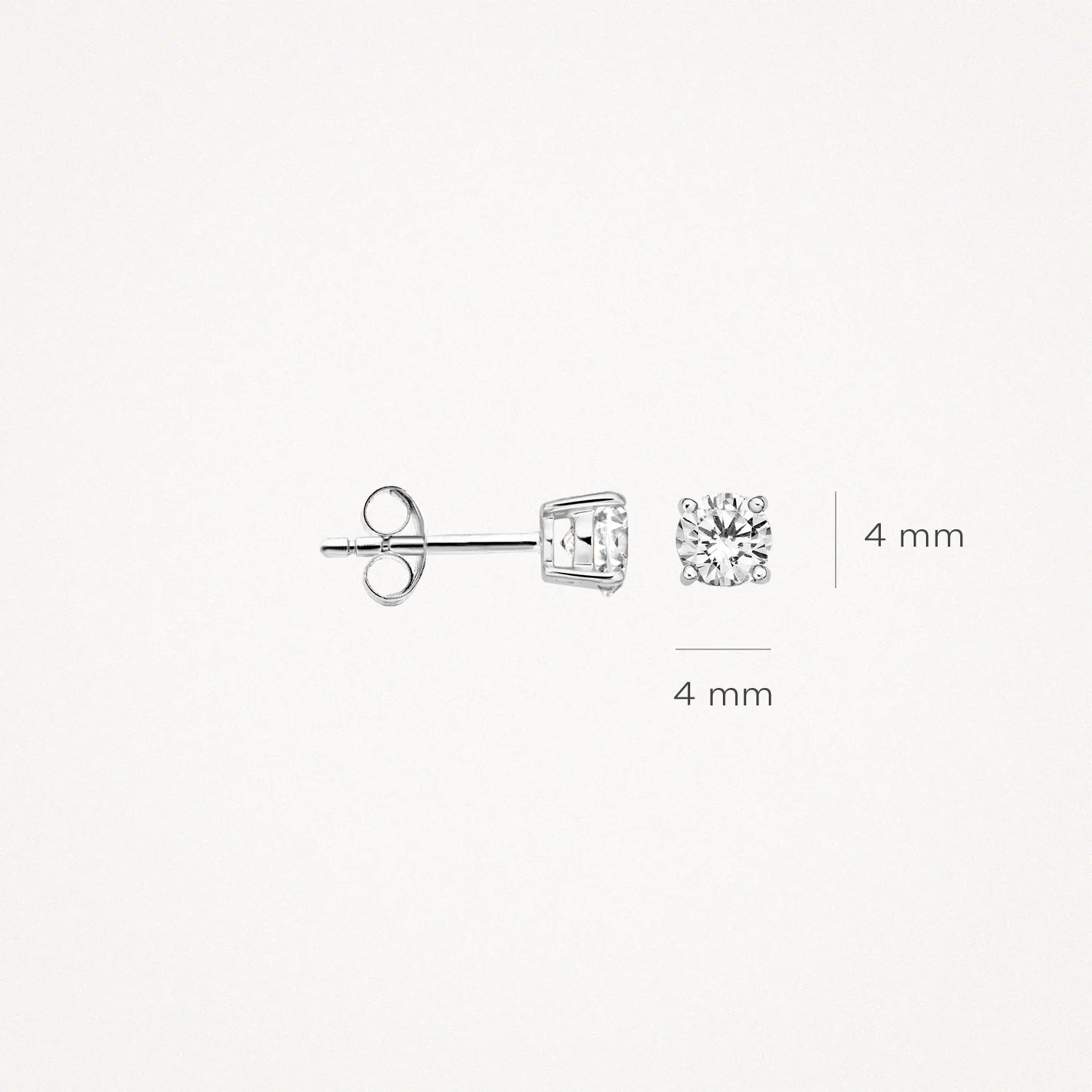 Blush Ohrhänger aus Weissgold (585) mit Zirkonia - 7127WZI