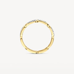 Bague Blush en or jaune/blanc 585/14 carats avec zircone - 1256BZI