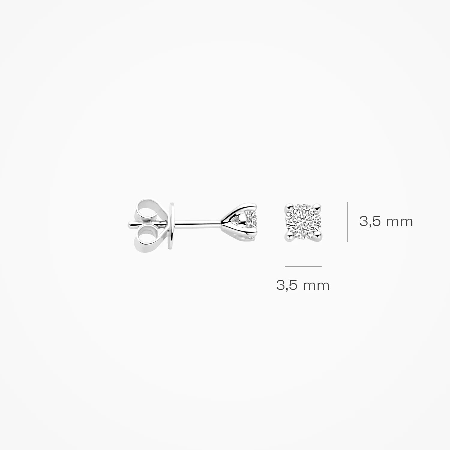 Blush Lab Diamonds Ohrstecker LG7020Y – (585er) Weissgold mit laborgegezüchtetem Diamant