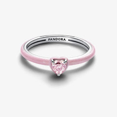 Pandora Pink Chakra Heart Ring - 193088C02