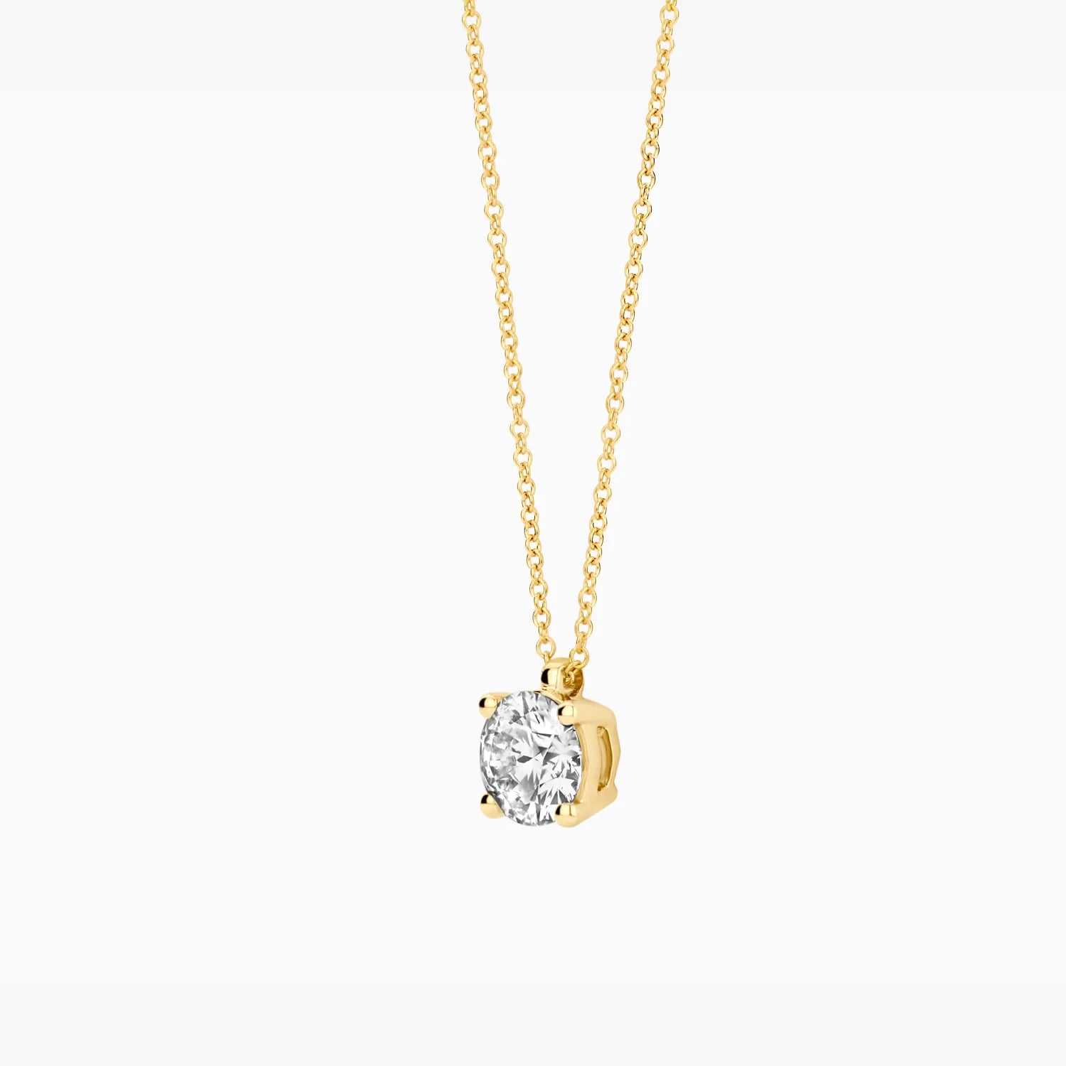 Blush Lab Diamonds Halskette 14K Gelbgold mit laborgegezüchtetem Diamanten - LG3004Y