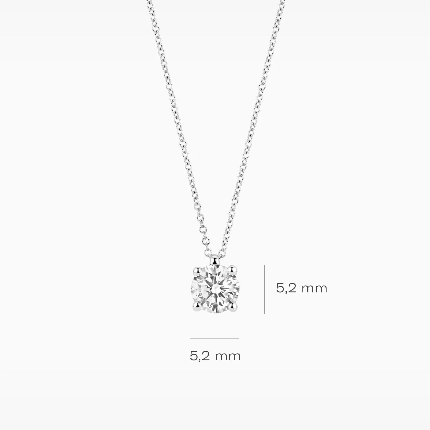 Blush Lab Diamonds Halskette in 14K Weissgold mit laborgegezüchtetem Diamanten - LG3003W