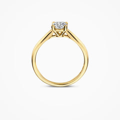 Bagues de fiançailles Blush en or jaune 585/14 carats avec diamants taille laboratoire - LG1004Y