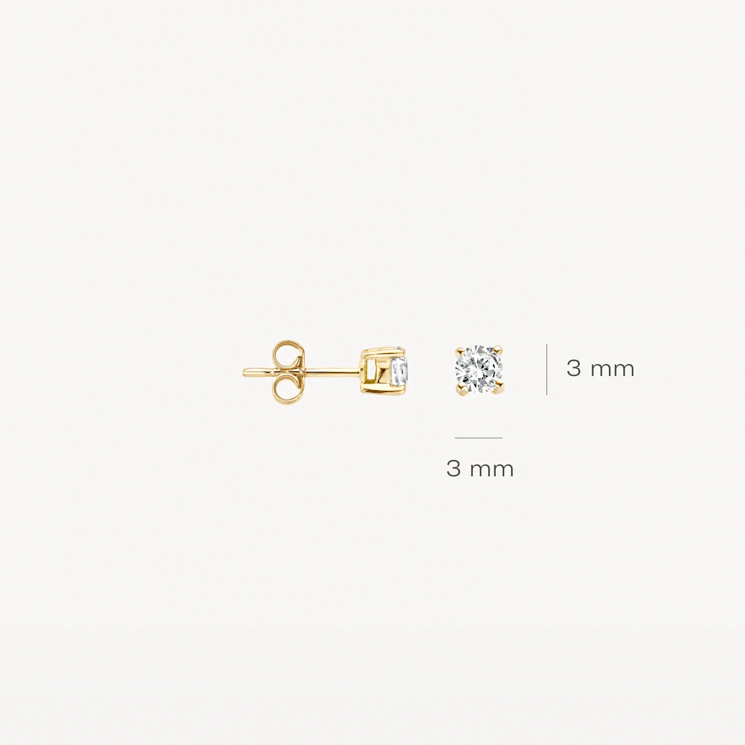 Blush Ohrhänger aus Gelbgold (585) mit Zirkonia - 7128YZI