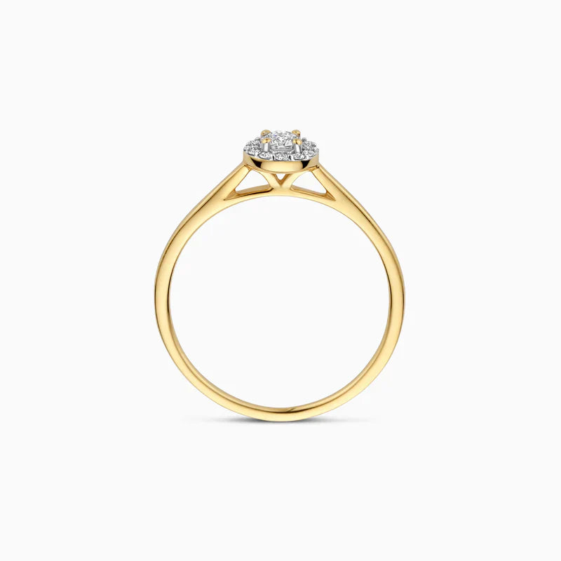 Blush Verlobungsringe Ring in 585/14 Karat Gelbgold mit Labordiamant - LG1023Y