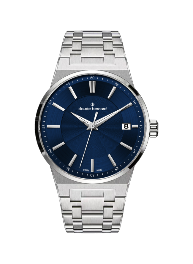 Claude Bernard NEO 1973 Damen Datum Blau 35 mm