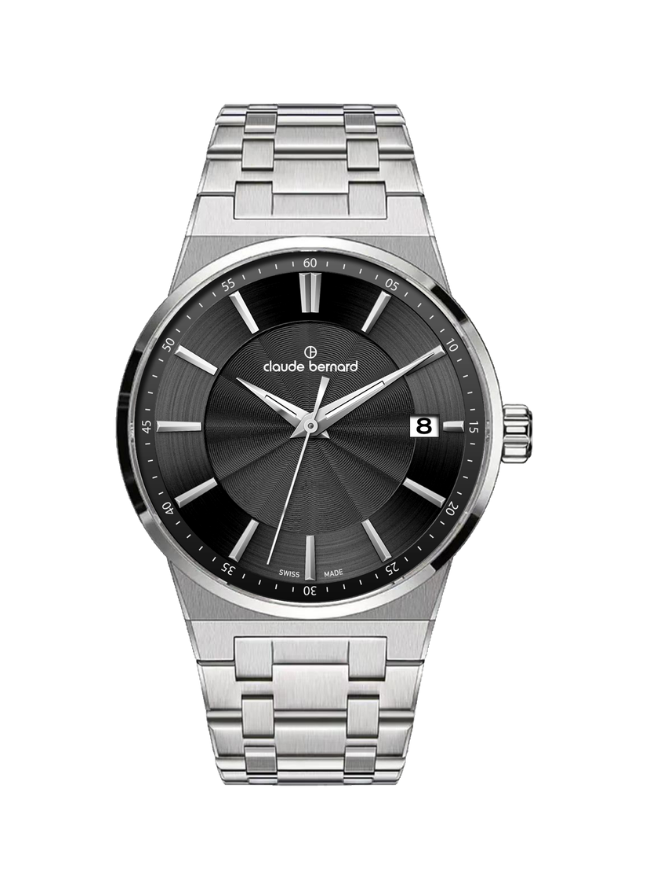 Claude Bernard NEO 1973 Damen Datum Schwarz 35 mm