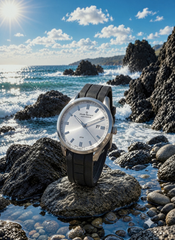 Claude Bernard Aquarider Herren Datum Silber 42 mm