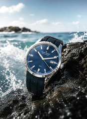 Claude Bernard Aquarider Herren Taucheruhr Blau 42 mm