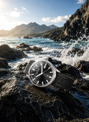 Claude Bernard Aquarider Herren Taucheruhr Schwarz 42 mm
