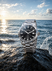 Claude Bernard Aquarider Damen Datum Schwarz 36 mm