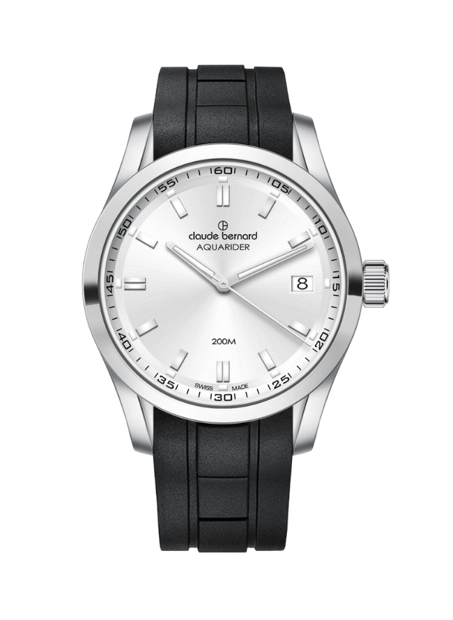 Claude Bernard Aquarider Damen Datum Silber 36 mm