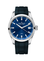 Claude Bernard Aquarider Damen Datum Blau 36 mm
