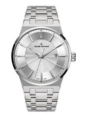 Claude Bernard NEO 1973 Herren Datum Silber 41 mm