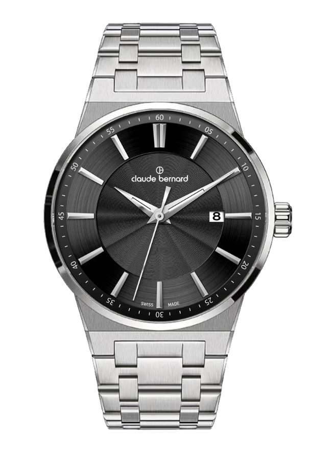 Claude Bernard NEO 1973 Herren Datum Schwarz 41 mm
