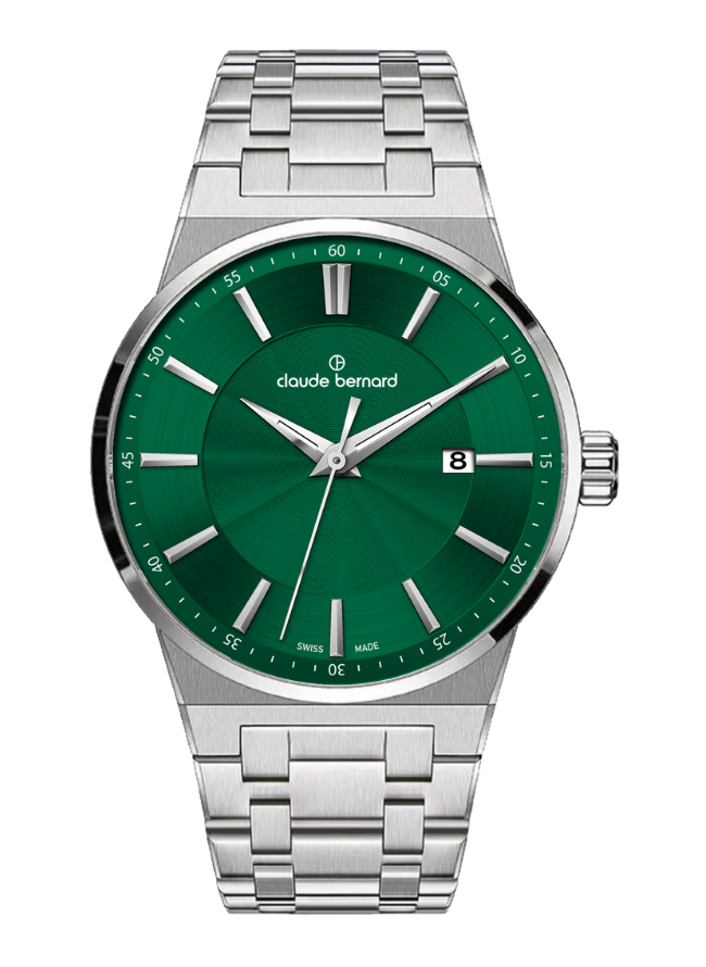 Claude Bernard NEO 1973 Herren Datum Grün 41 mm