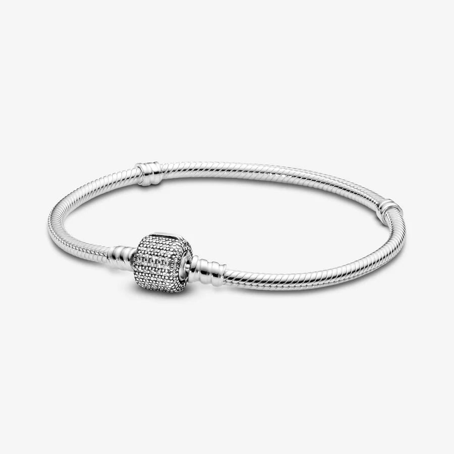 Pandora Armband mit strahlendem Pavé-Kugelverschluss: Glanz und Glamour - 590723CZ