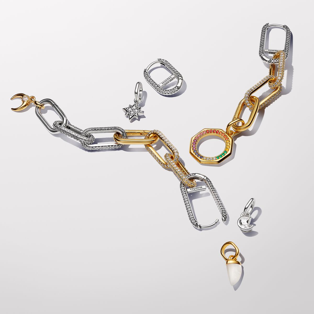 Pandora ME Mini Charm-Anhänger: Funkelnder Mond - 793364C01