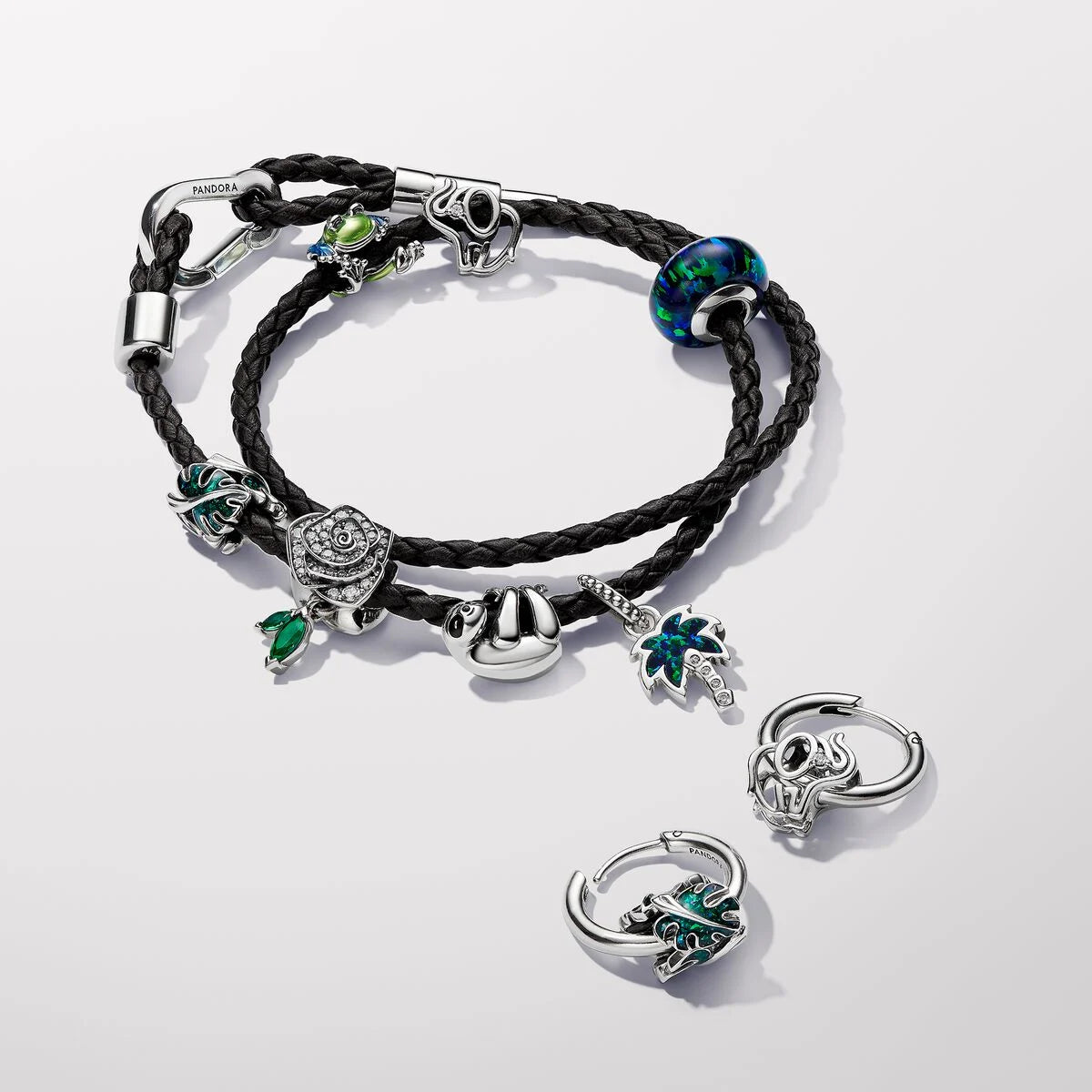 Pandora Charm: Grüne Monstera Blätter - 793332C01