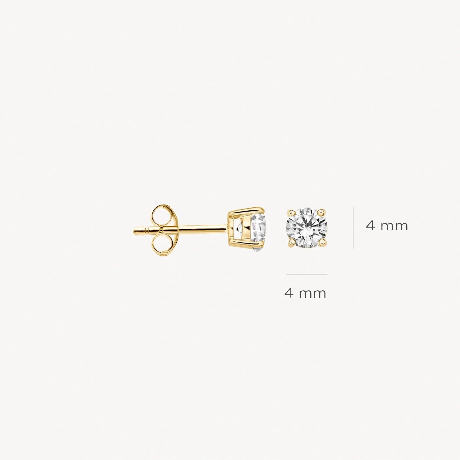 Blush Ohrhänger aus Gelbgold (585) mit Zirkonia - 7127YZI