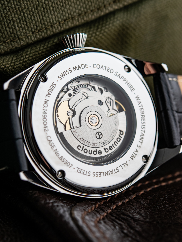 Claude Bernard Proud Heritage Herren Skeleton Grau 42 mm