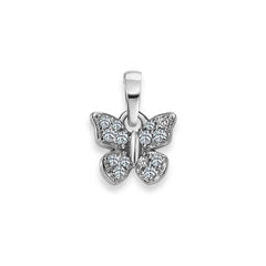 Schmetterling Anhänger Silber 925 mit Zirkonia Kinderschmuck
