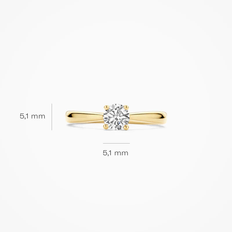 Blush Verlobungsringe in 585/14 Karat Gelbgold mit Labordiamant - LG1003Y