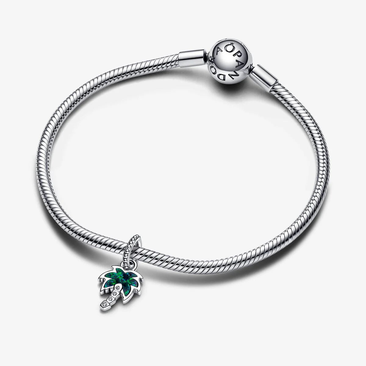 Pandora Charm-Anhänger: Schimmernde Grüne Palme - 793352C01