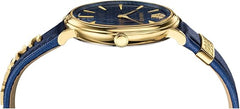 Versace Herrenuhr Edelstahl Schwarz