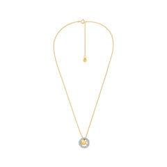 Michael Kors Kors MK Damen Halskette aus vergoldetem Messing Bicolor mit Zirkonia – MKJ8546931