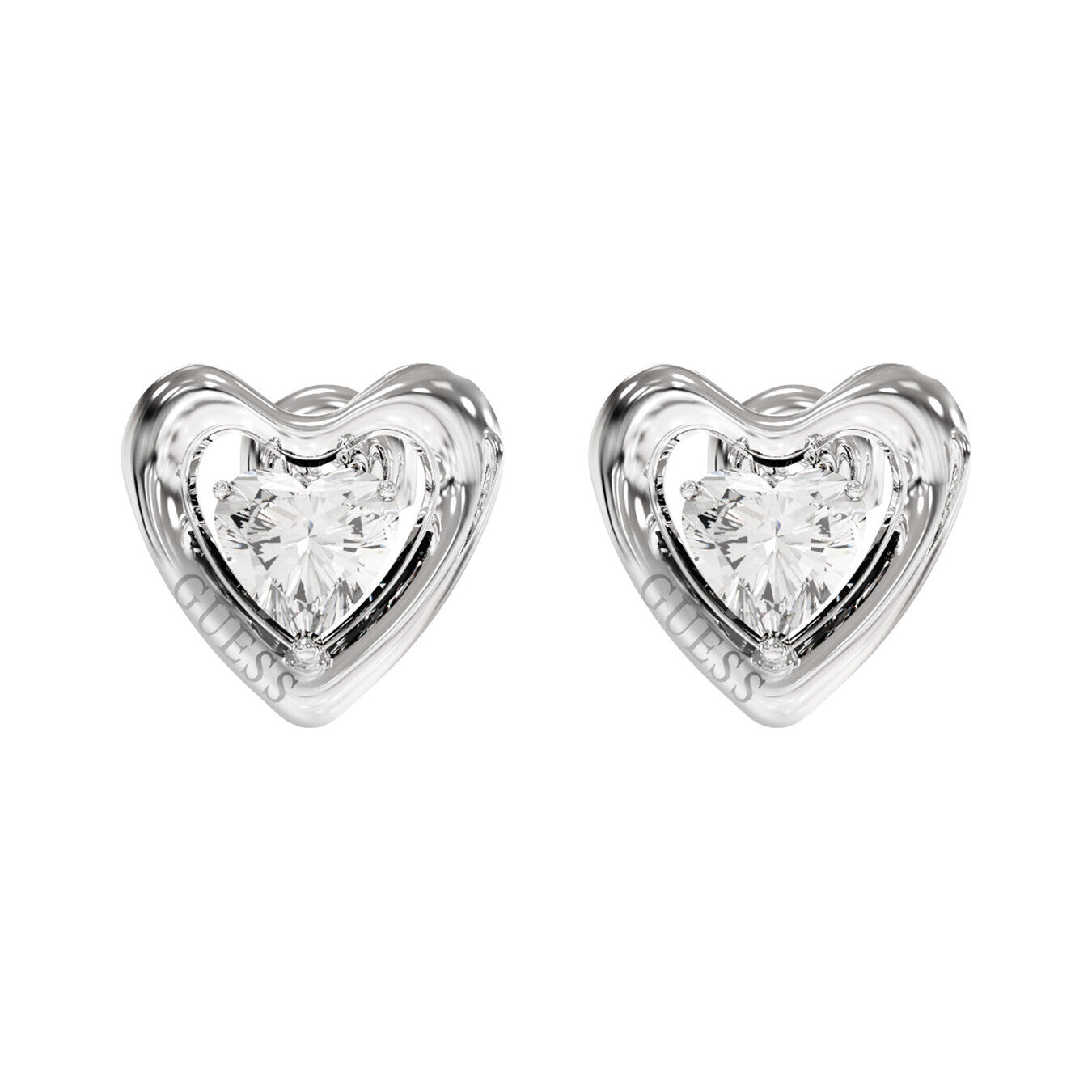 Guess Beloved Ohrstecker Silber Edelstahl - JUBE06097JWRHT-U