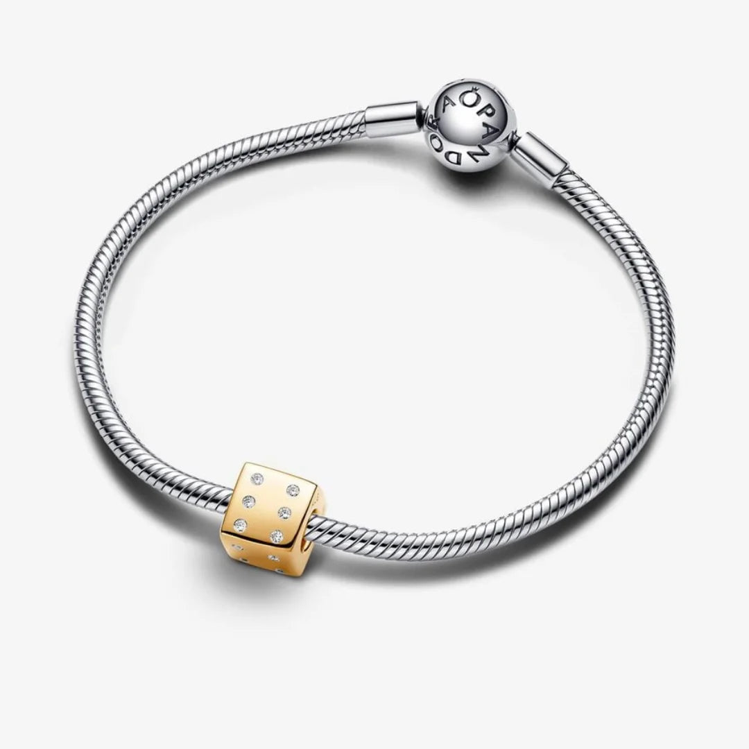 Pandora Funkelnder Würfel Charm - Cubic Zirkonia