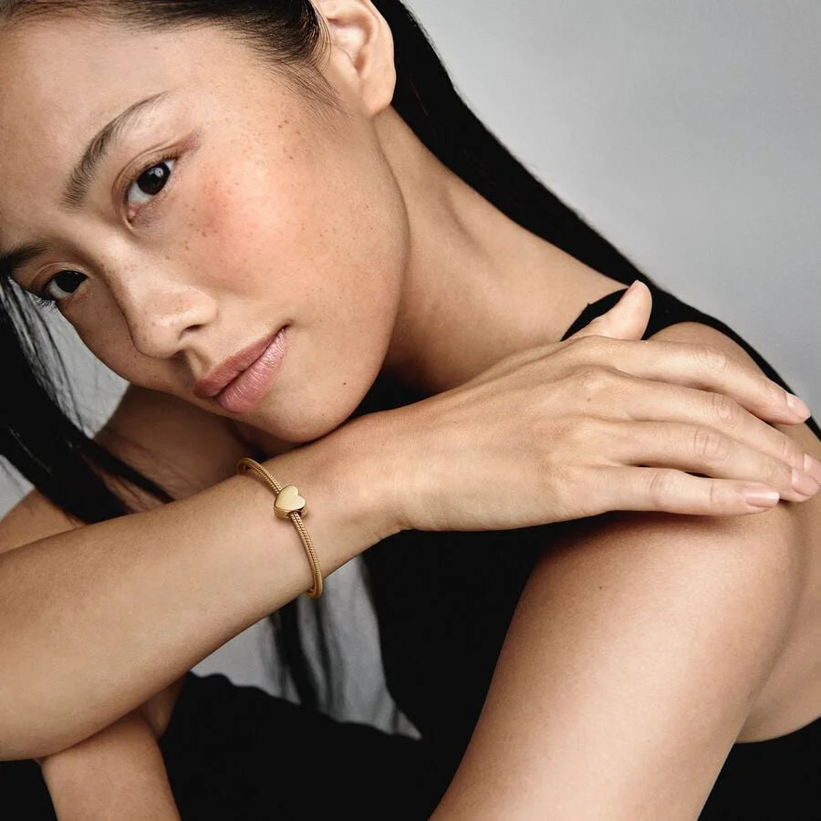 Pandora Herz Charm: 14 Karat Vergoldung