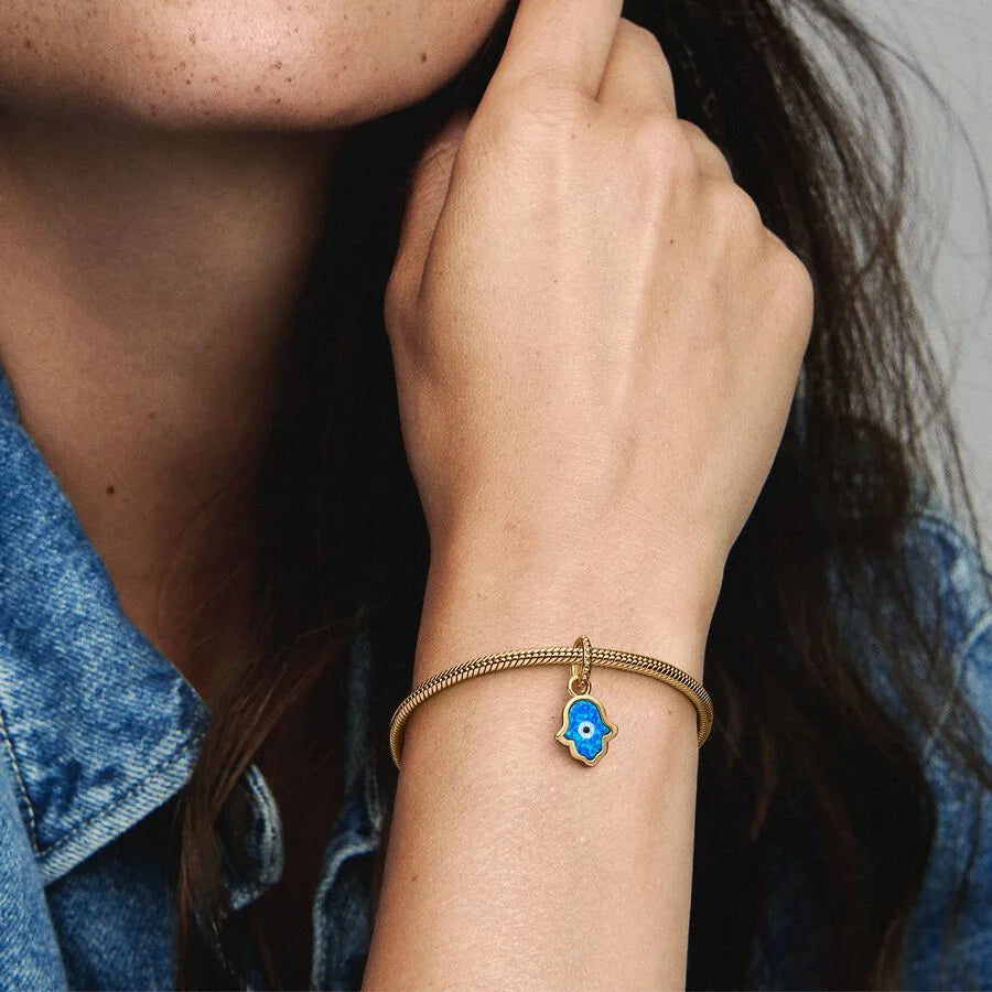 Pandora Blaue Hand der Fatima Charm-Anhänger