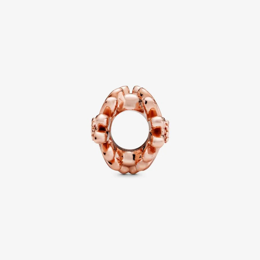 Pandora Charm: Gänseblümchen - Rosévergoldet, Rosa Emaille