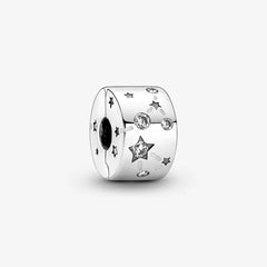 Pandora Clip-Charm: Sterne & Galaxis - Cubic Zirkonia, Emaille