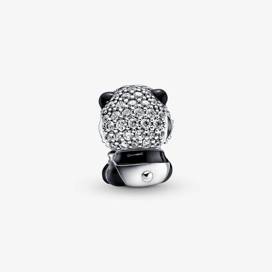 Pandora Charm: Glitzernder Panda, Niedliches Design - Cubic Zirkonia