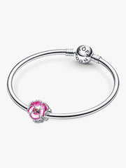 Pandora Rosafarbenes Stiefmütterchen Charm Silber Rosa – 790777C01