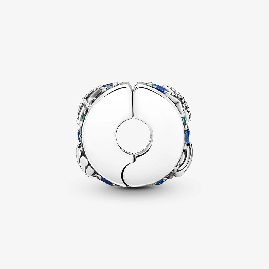 Pandora Clip-Charm: Seestern & Muschel - Blau, Silikon