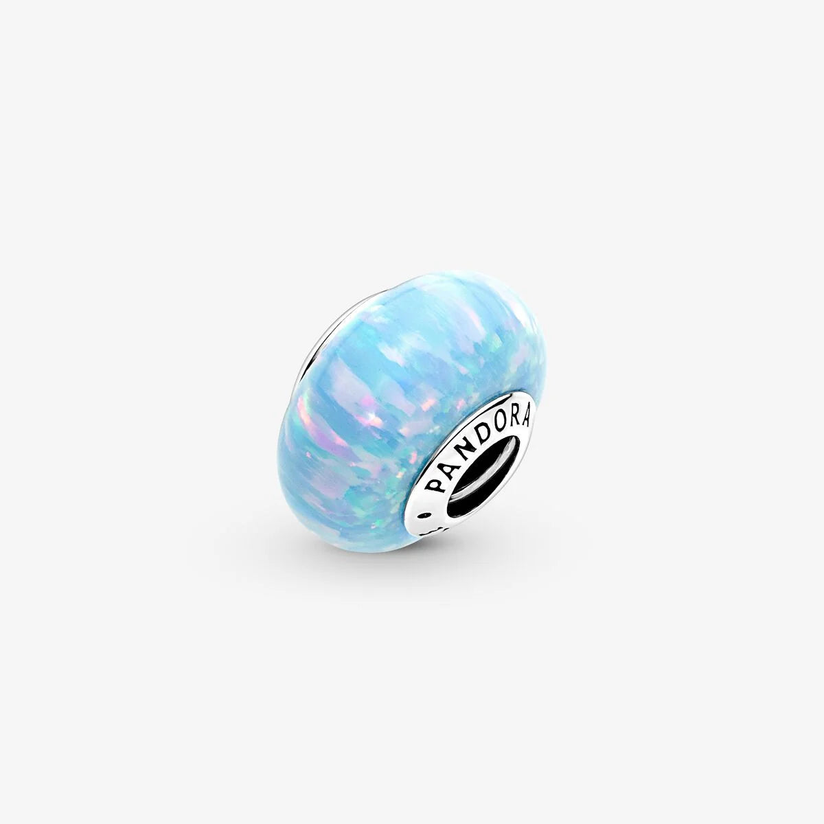 Pandora Charm: Schillernd Ozeanblaues - Synthetischer Opal