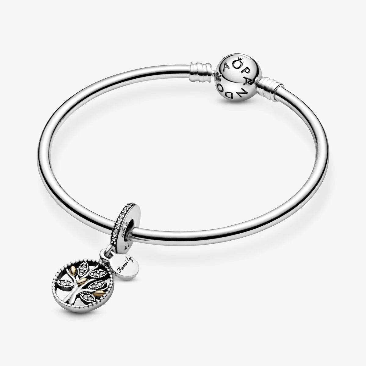 Pandora Charm-Anhänger: Familien Stammbaum - Sterling-Silber & Gold