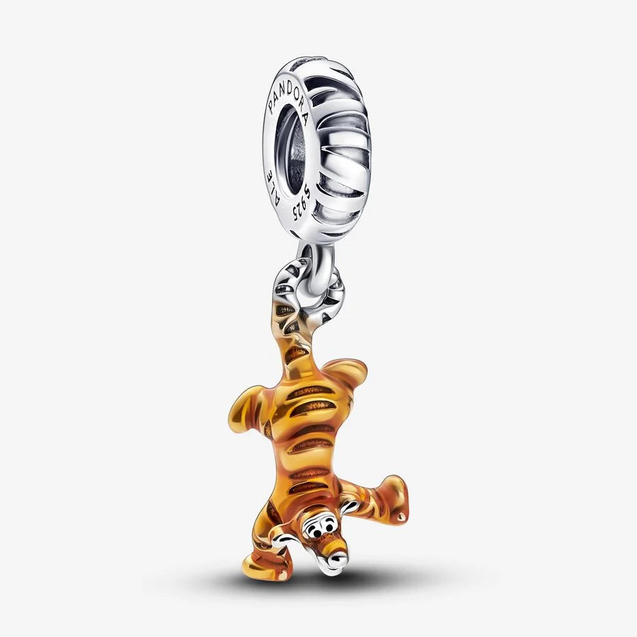 Pandora Disney Charm-Anhänger: Winnie Puuh Tigger - Orange Emaille