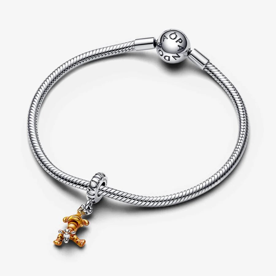 Pandora Disney Charm-Anhänger: Winnie Puuh Tigger - Orange Emaille