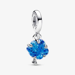 Pandora Charm-Anhänger: Stammbaum - Blauer Murano-Glas