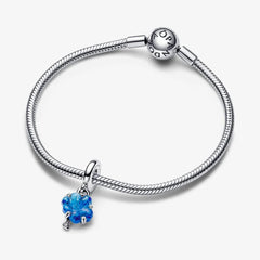 Pandora Charm-Anhänger: Stammbaum - Blauer Murano-Glas