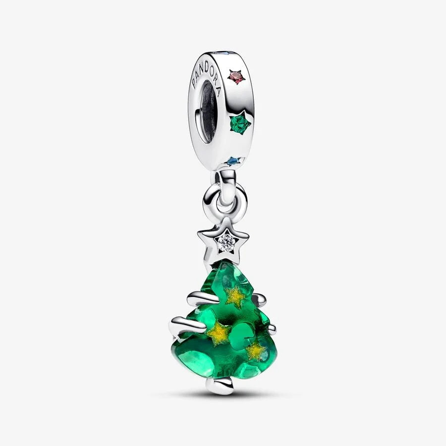 Pandora Charm-Anhänger: Weihnachtsbaum - Sterling-Silber