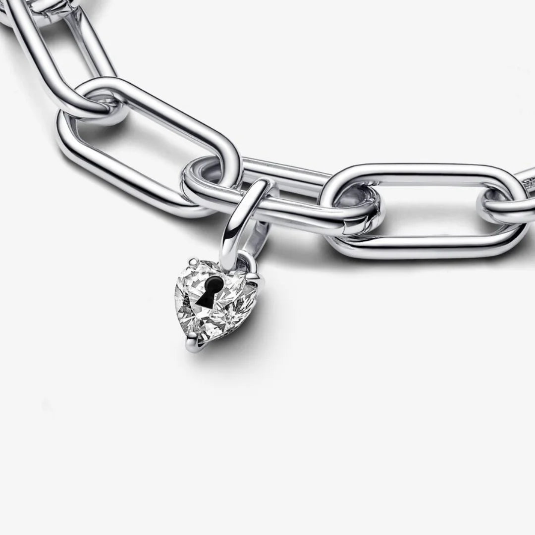 Pandora ME Mini-Charm-Anhänger: Schlüsselloch Herz - Sterling-Silber