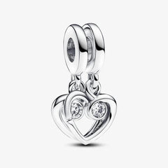 Pandora Charm-Anhänger: Für immer & Ewig Teilbarer - Sterling-Silber