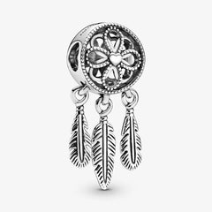 Pandora Charm: Spiritueller Traumfänger - Sterling-Silber, 11.6 mm Breite